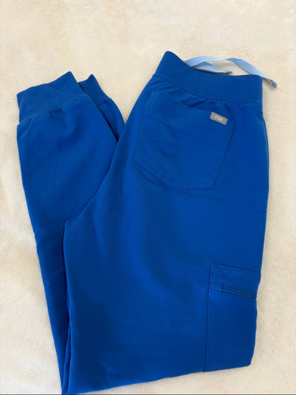 Figs Royal Blue Zamora Jogger Scrub Pants Small Regular